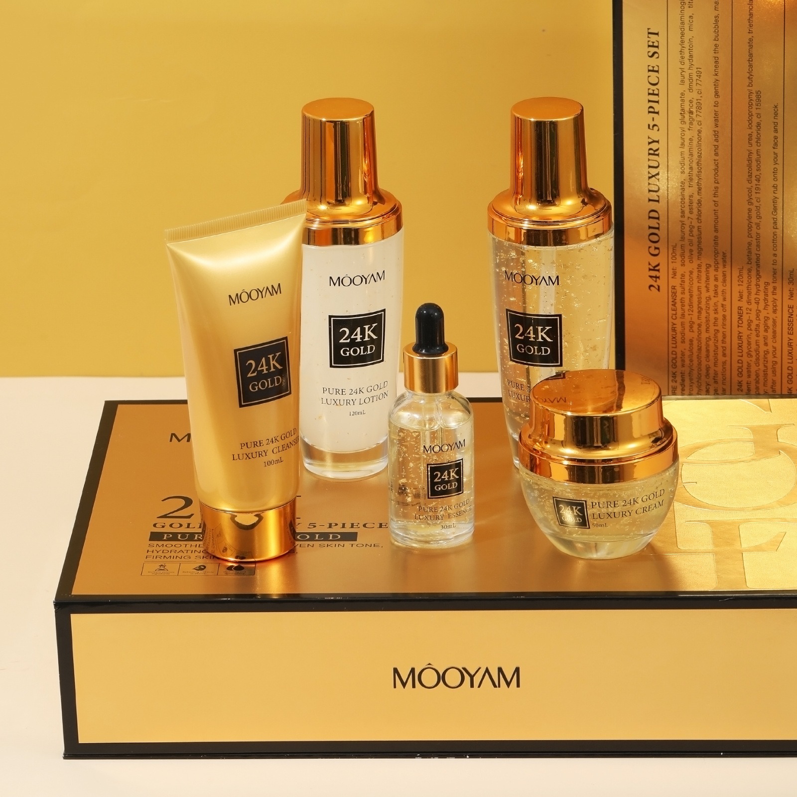 Luxury Skincare Anti Aging - 24-каратное золото, роскошный увлажняющий набор против