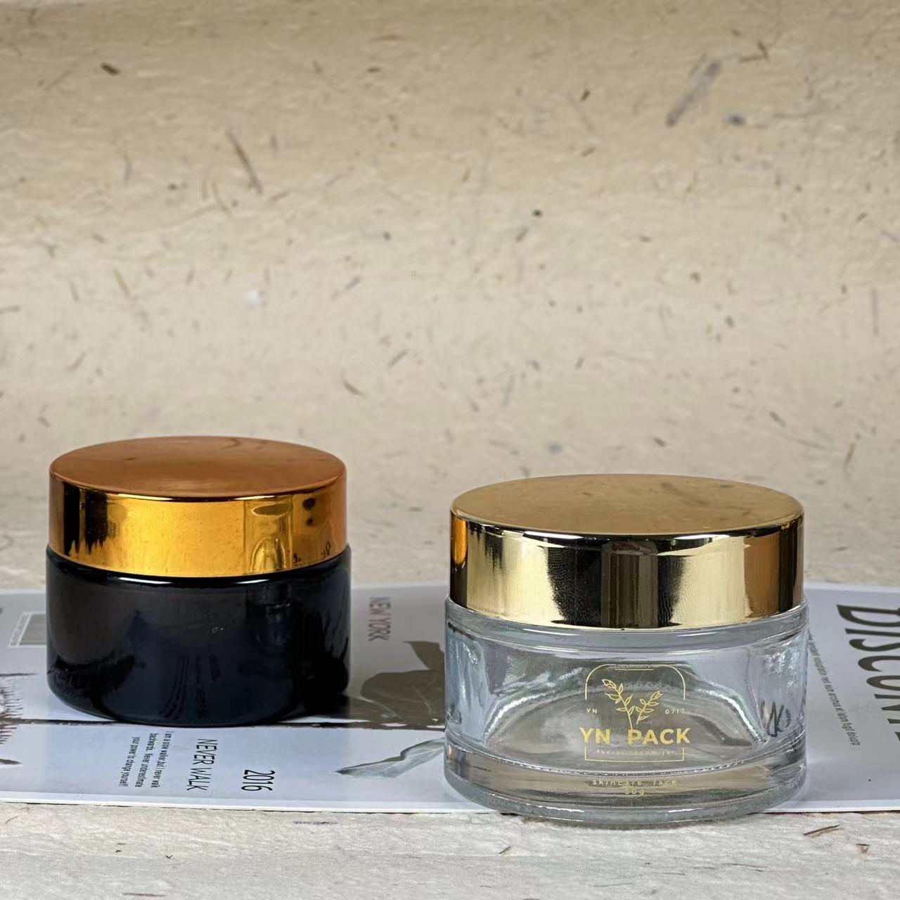 Роскошная стеклянная банка опт – обзор и цена Luxury Gold Skincare