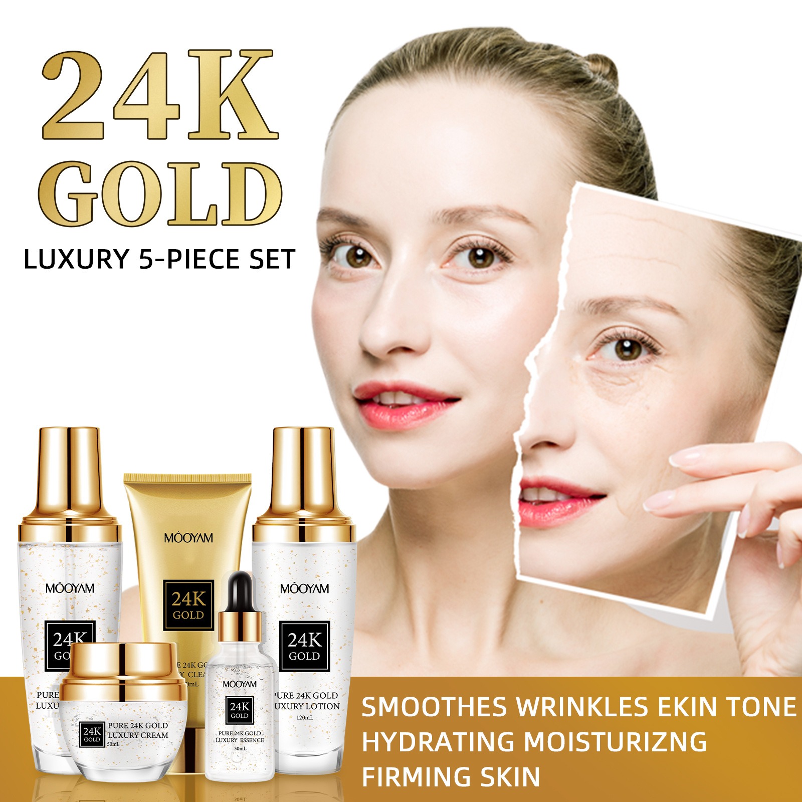 24-каратное золото, роскошный  – обзор и цена Luxury Skincare Anti Aging