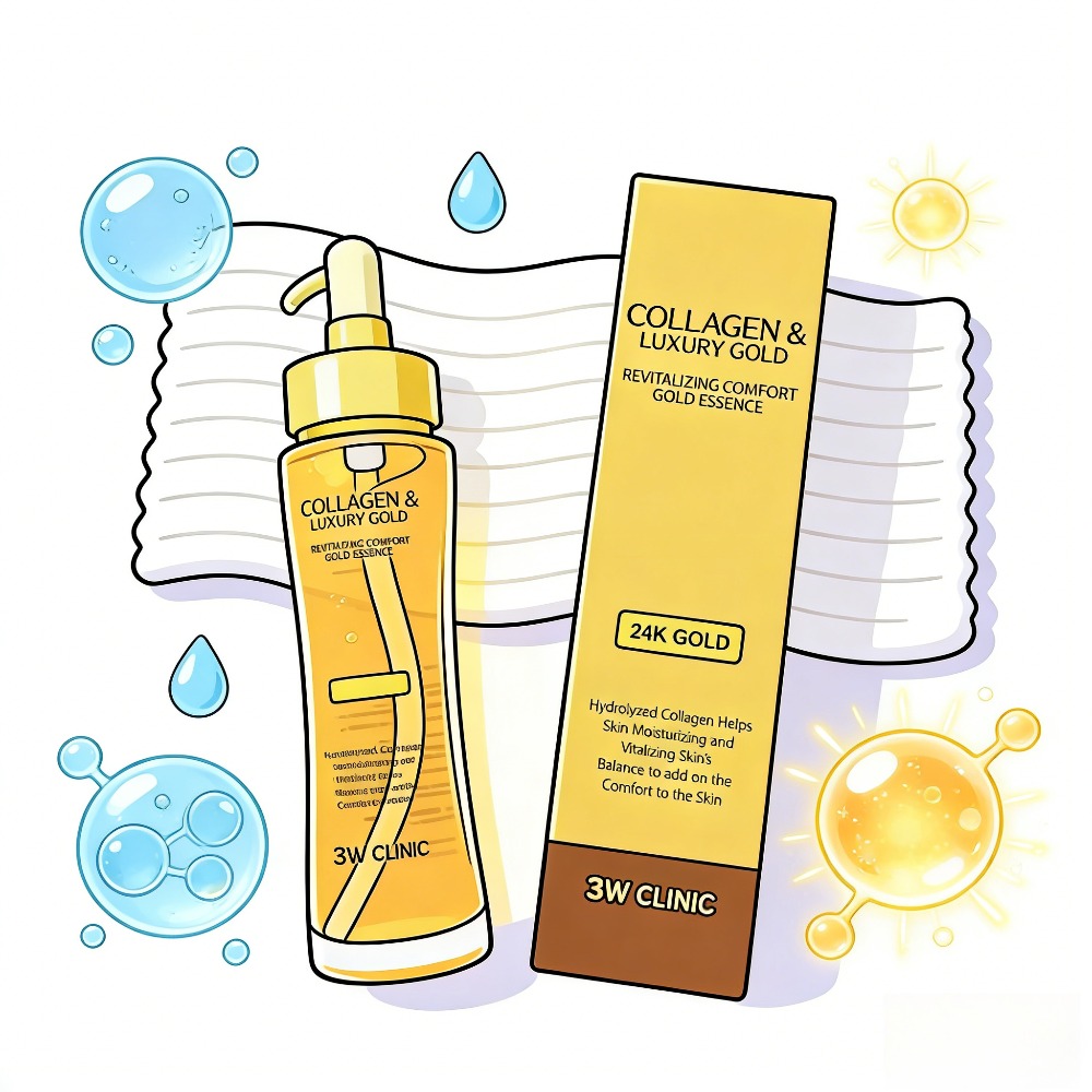 3WCLINIC Collagen & Luxury Gol – обзор и цена Luxury Skincare Korea
